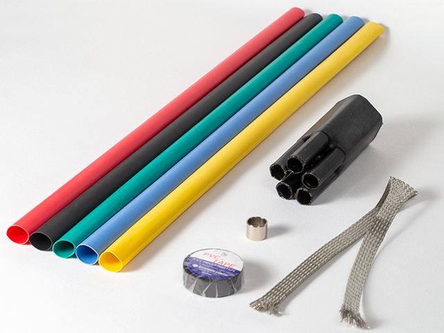 Terminaciones termorretr&aacute;ctiles para interiores de 1KV-5 n&uacute;cleos