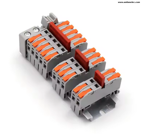 Conector r&aacute;pido a tope hembra macho naranja 